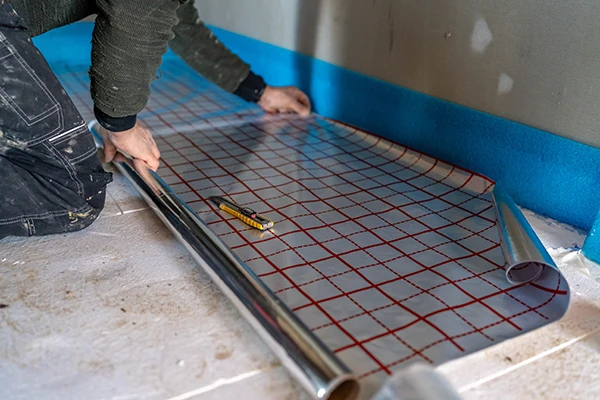 Isolation thermique sous un plancher bas